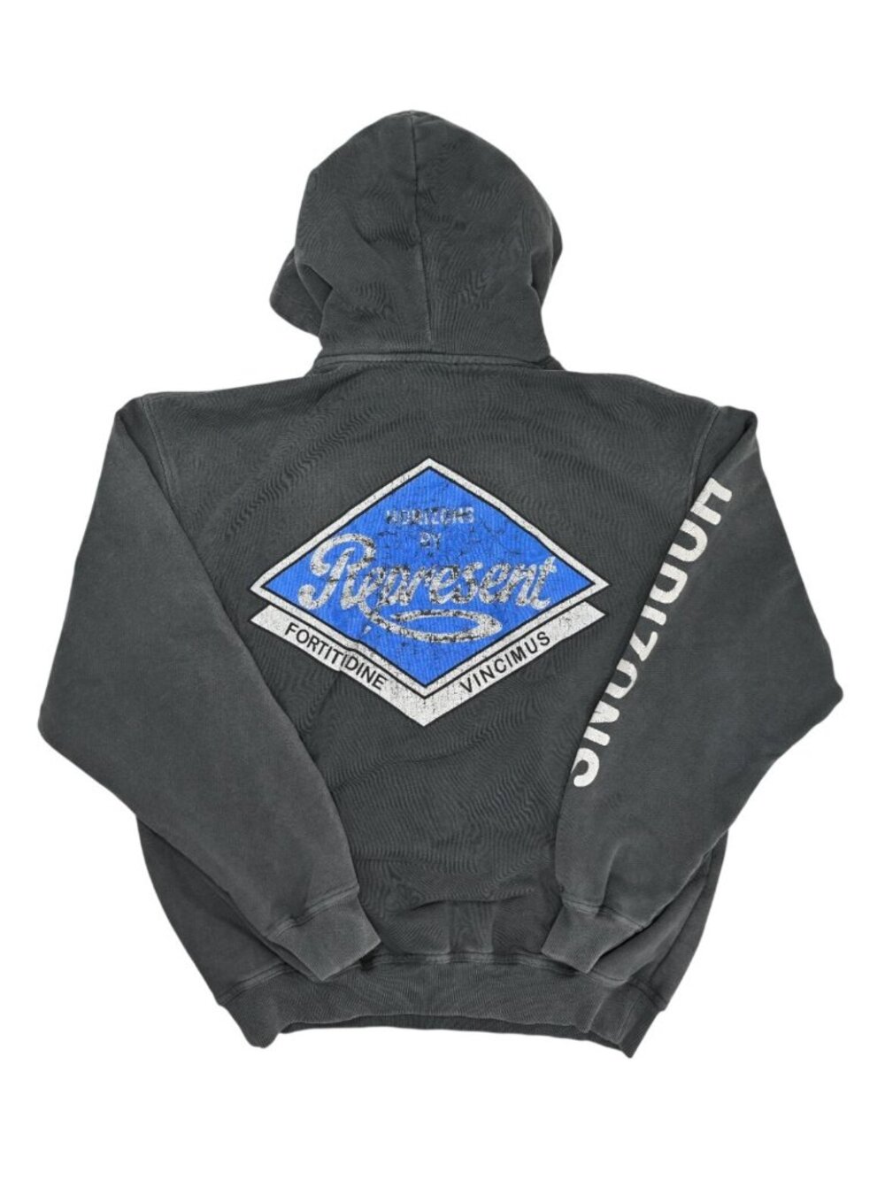 Represent Classic Parts Hoodie in Aged Black